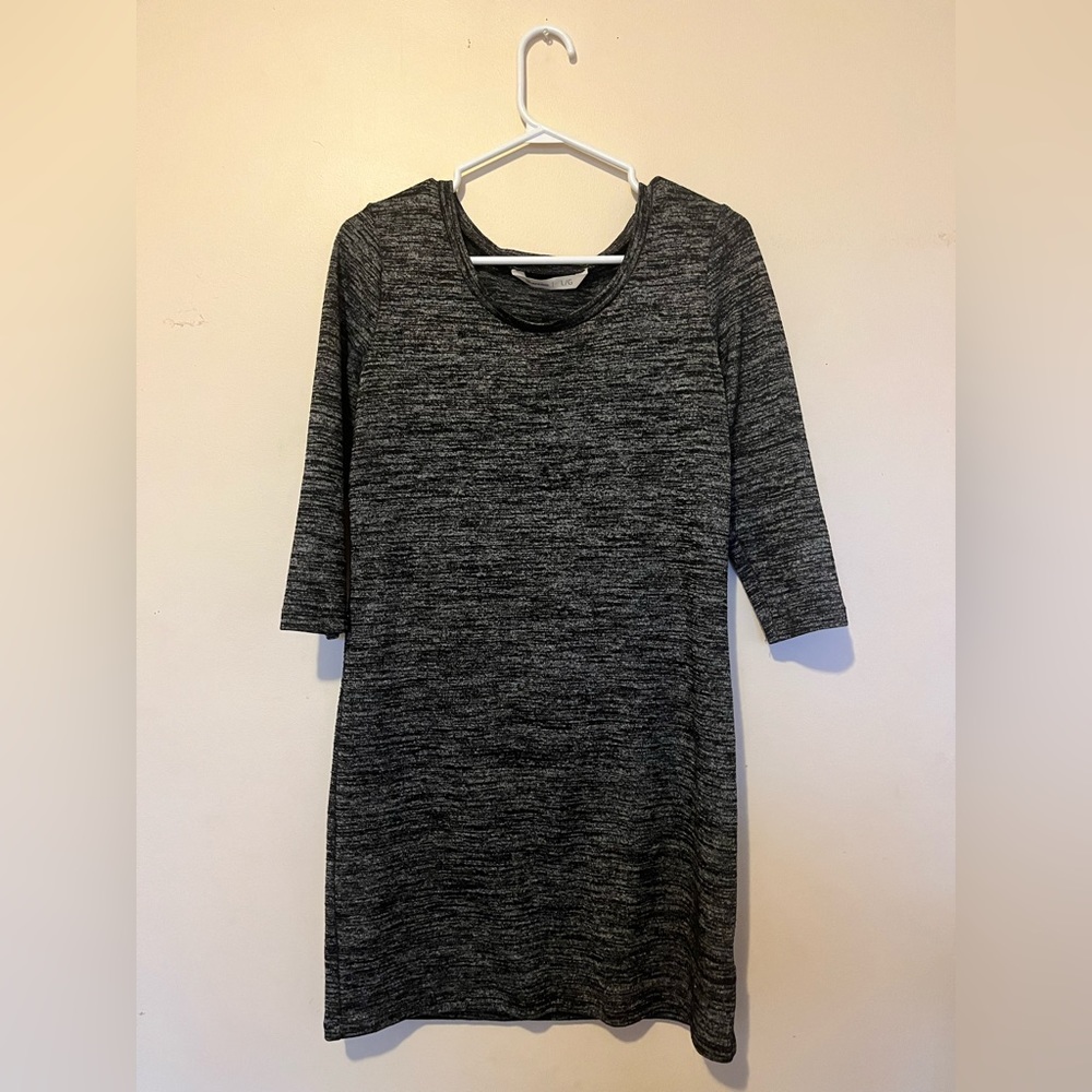 blue notes gray mini dress